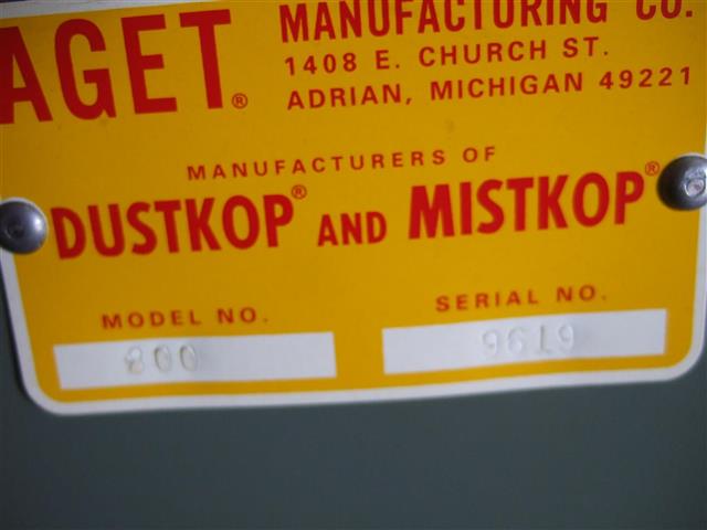 Dustkop 800, Machine ID: 6701